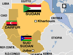 Il sud del Sudan rivendica l'indipendenza